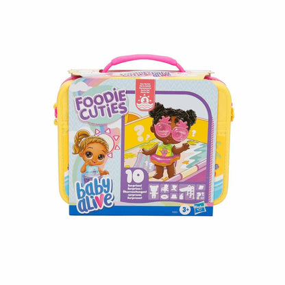 Baby Alive Foodie Cuties, Surprise Toy, 3-Inch Doll for Kids 3 and Up, 10 Surprises in Lunchbox-Style Case (Styles May Vary