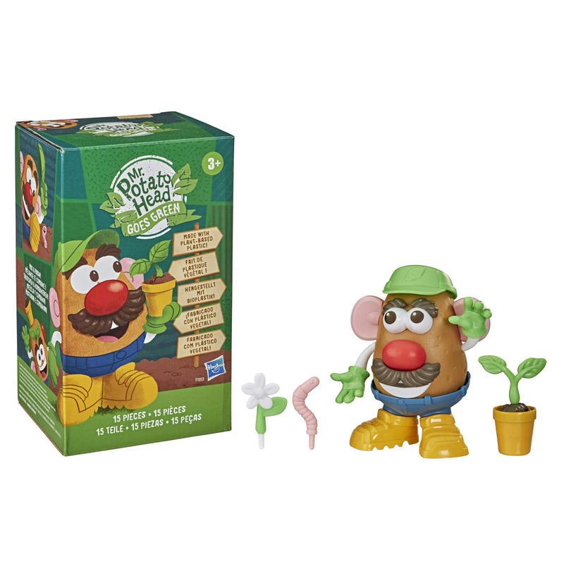 Mr Potato Head Goes Green Toy for Kids Ages 3 and Up, Made with Plant-Based Plastic and FSC-Certified Paper Packaging (Amazon Exclusive