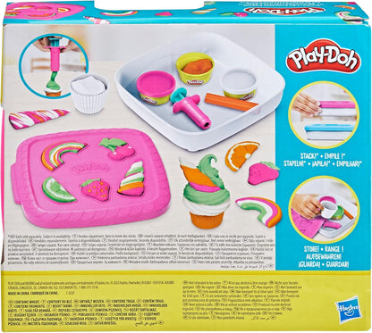 Play-Doh Create ‘n Go Cupcakes Playset, Set with Storage Container, Arts and Crafts Toys for Kids