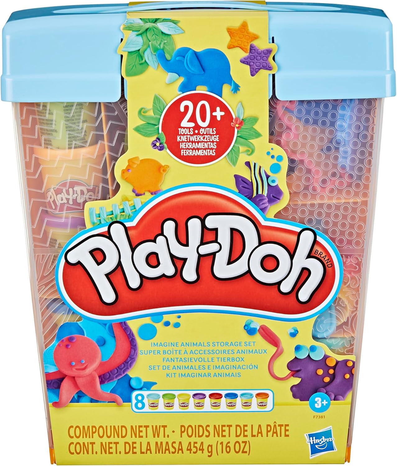 Play-Doh - Play-Doh Fantasiedieren Opbergset - 8 Kleipotjes
