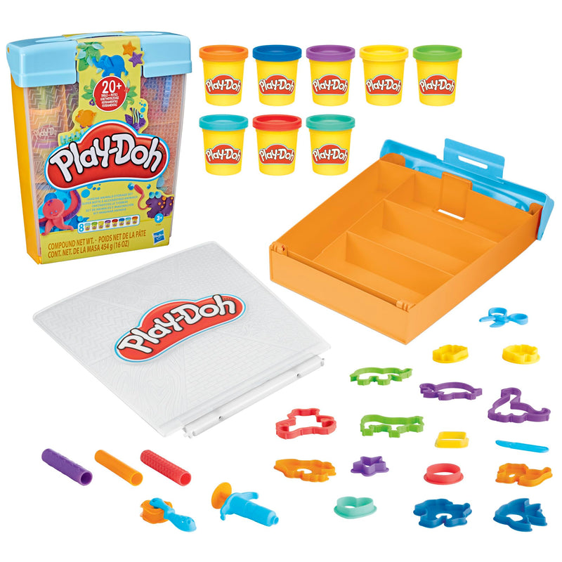 Play-Doh - Play-Doh Fantasiedieren Opbergset - 8 Kleipotjes