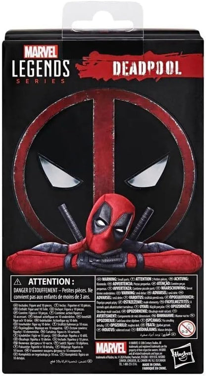 Marvel Legends Series Deadpool, Deadpool 2 Adult Collectible 6 Inch Action Figure, Red