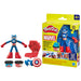 Play-Doh Marvel Captain America Stamping Shield Action Figure Playset Age 4+