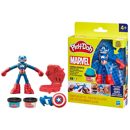 Play-Doh Marvel Captain America Stamping Shield Action Figure Playset Age 4+