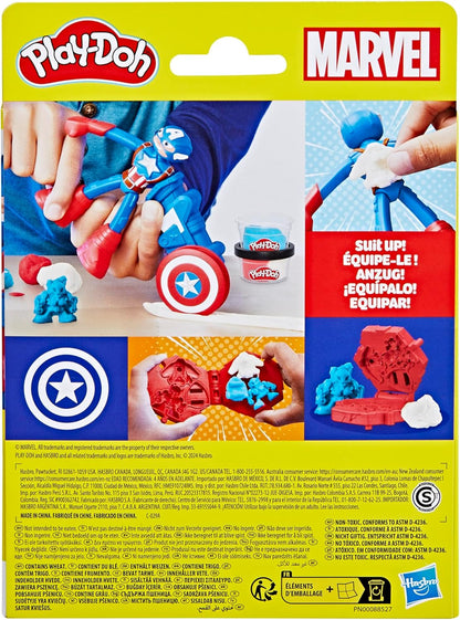Play-Doh Marvel Captain America Stamping Shield Action Figure Playset Age 4+