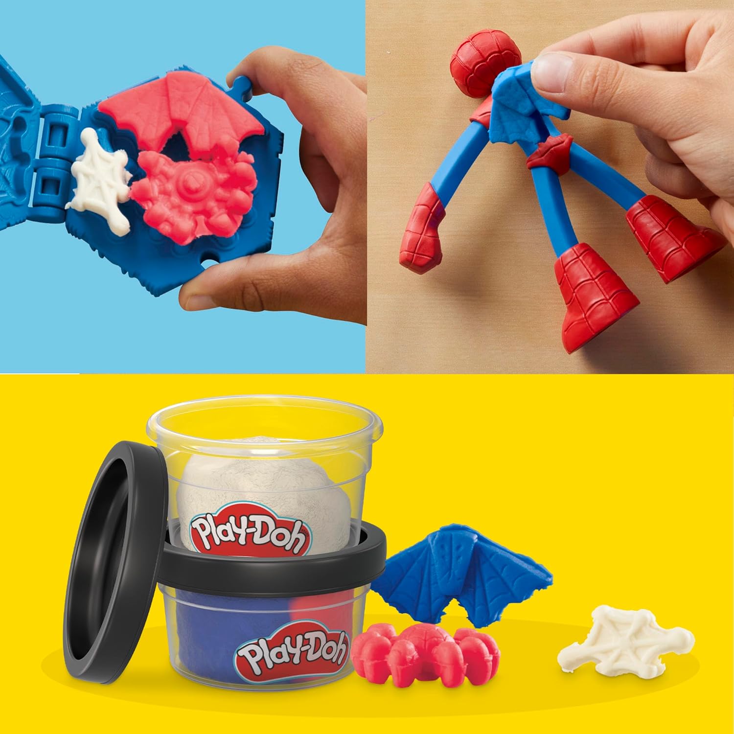 Play-Doh Marvel Spider-Man Thwip Squisher Action Figure Playset Age 4+