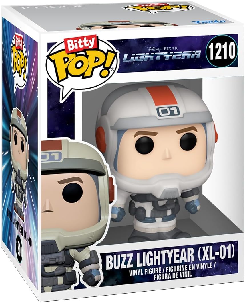 Funko Pop! Bitty: Pixar Mini Collectible Toys 4-Pack - Buzz Lightyear (XL-01), Sox, Red Panda Mei & Mystery Chase Figure (Styles May Vary