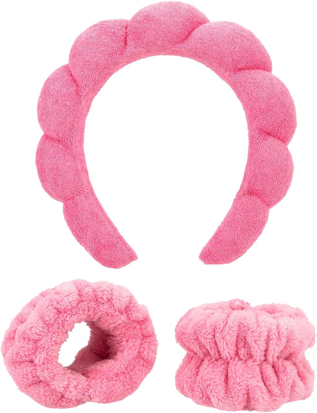 Depesche 13250 TOPModel Beauty and Me-Set de Belleza con Cinta Acolchada para el Pelo y muñequera Absorbente en Rosa, Multicolor, One Size
