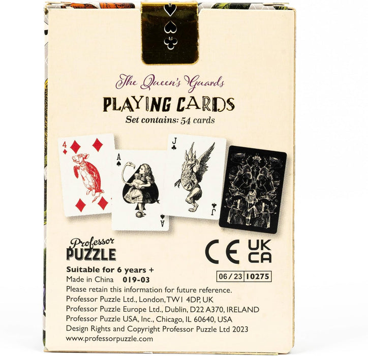Professor PUZZLE The Queen's Guards Playing Cards