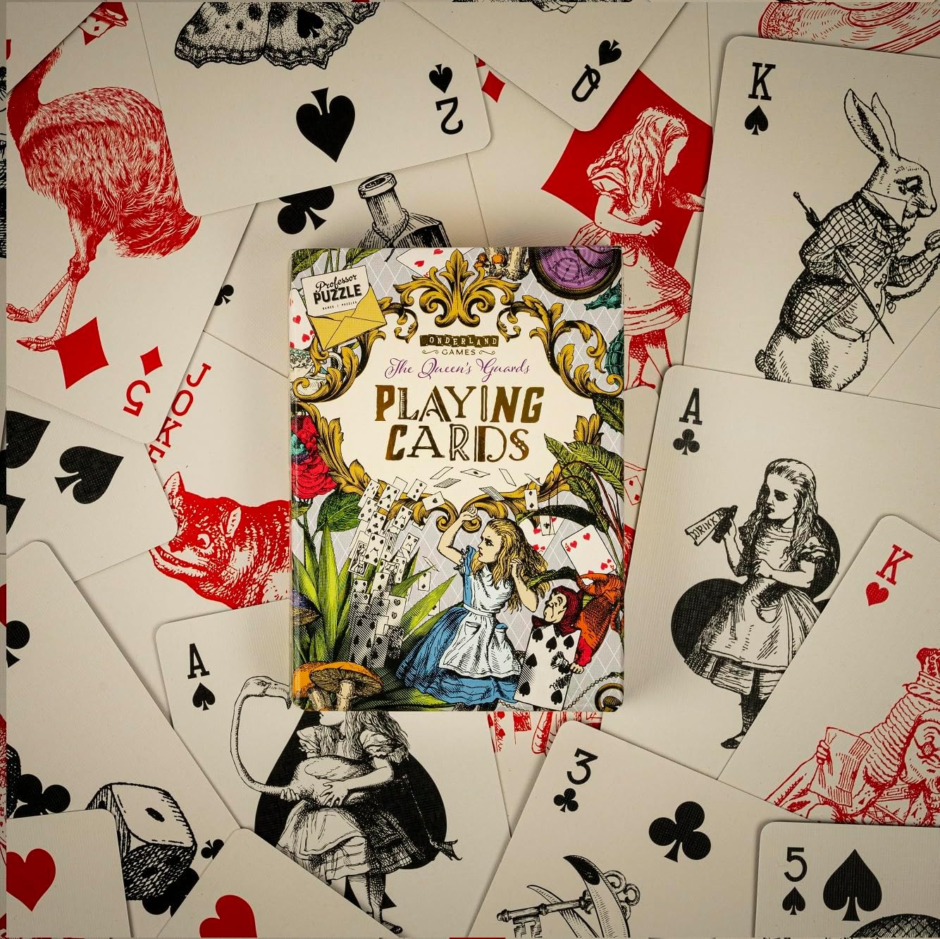 Professor PUZZLE The Queen's Guards Playing Cards