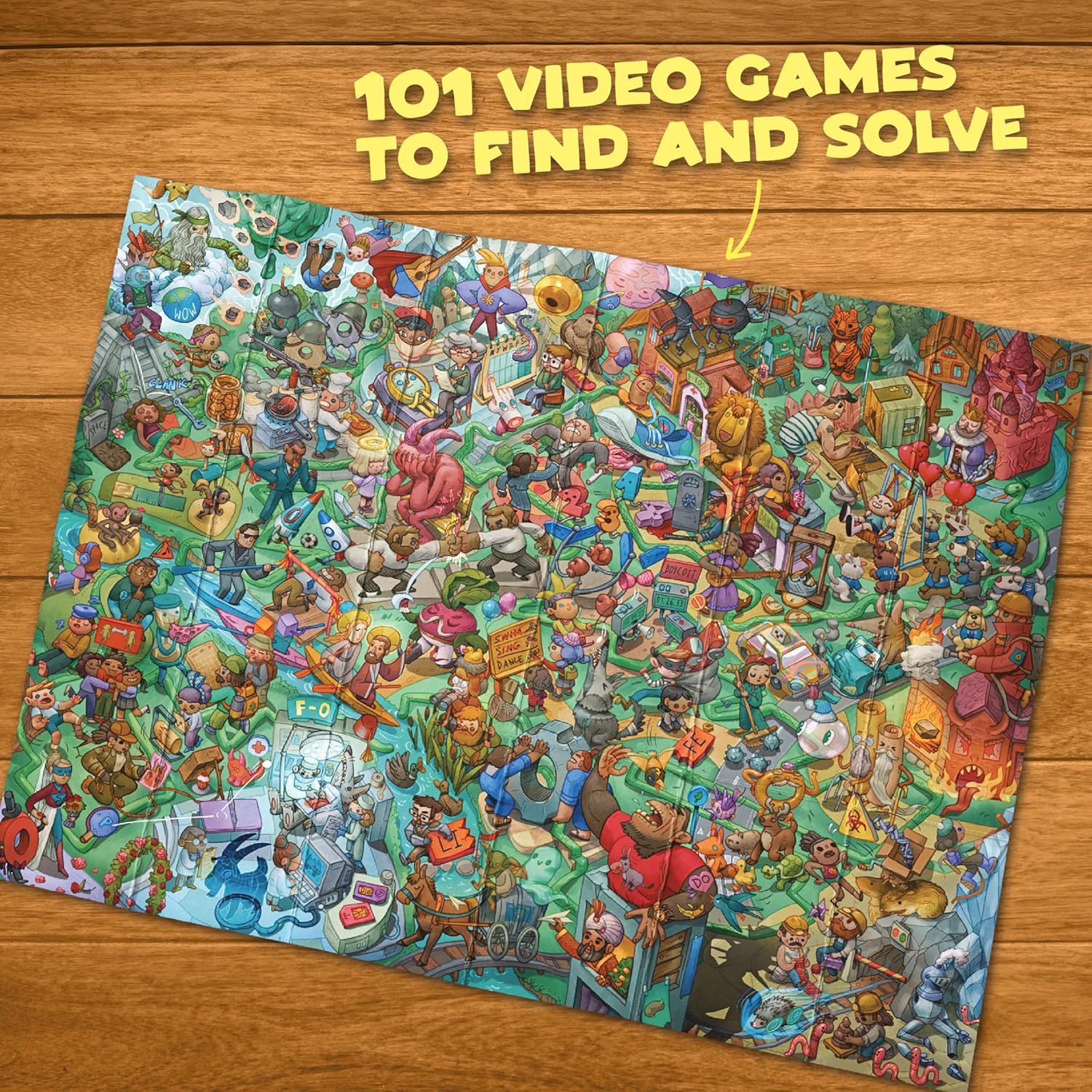 Riddle Pics Video Game Edition: Travel Trivia Game, Great for Families, Adults and Kids, 101 Riddles for Gamers to find and solve, Gifts for Video Game Lovers