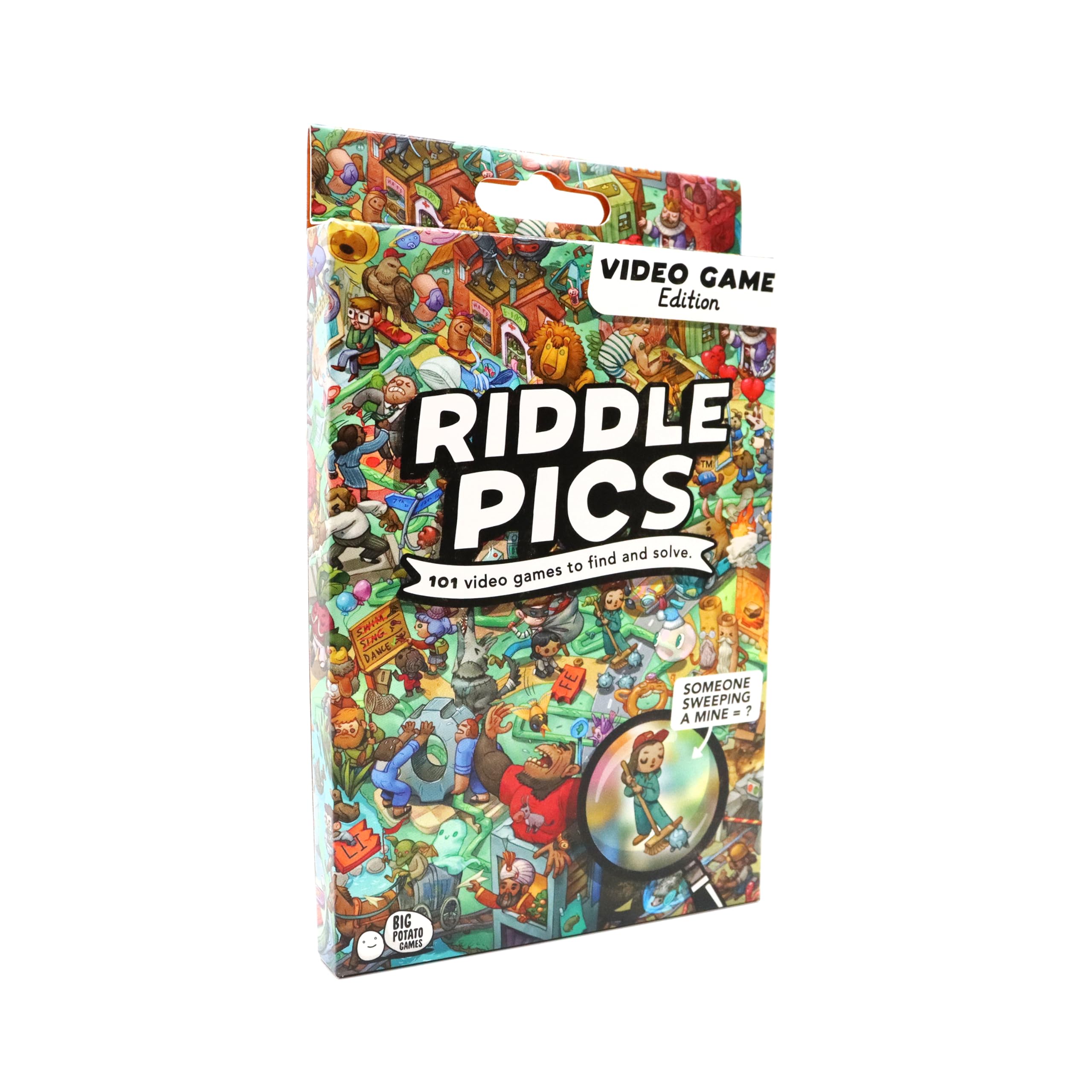 Riddle Pics Video Game Edition: Travel Trivia Game, Great for Families, Adults and Kids, 101 Riddles for Gamers to find and solve, Gifts for Video Game Lovers