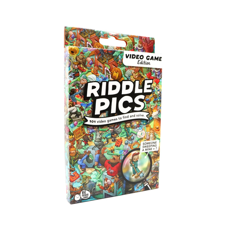 Riddle Pics Video Game Edition: Travel Trivia Game, Great for Families, Adults and Kids, 101 Riddles for Gamers to find and solve, Gifts for Video Game Lovers