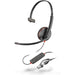HP POLY Blackwire 3210 Monaural USB-C Black Headset +USB-C/A Adapter (Bulk