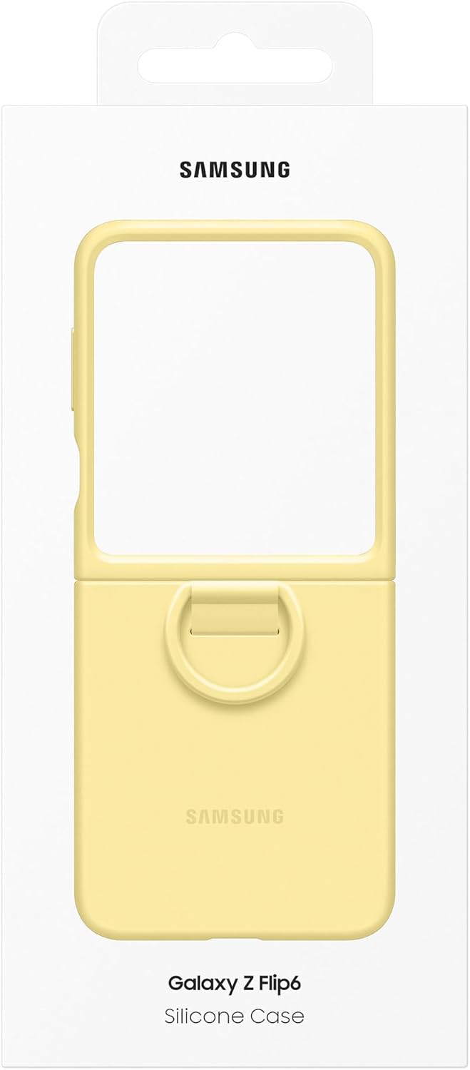 Samsung Galaxy Official Silicone Case with Ring for Galaxy Z Flip6, Yellow