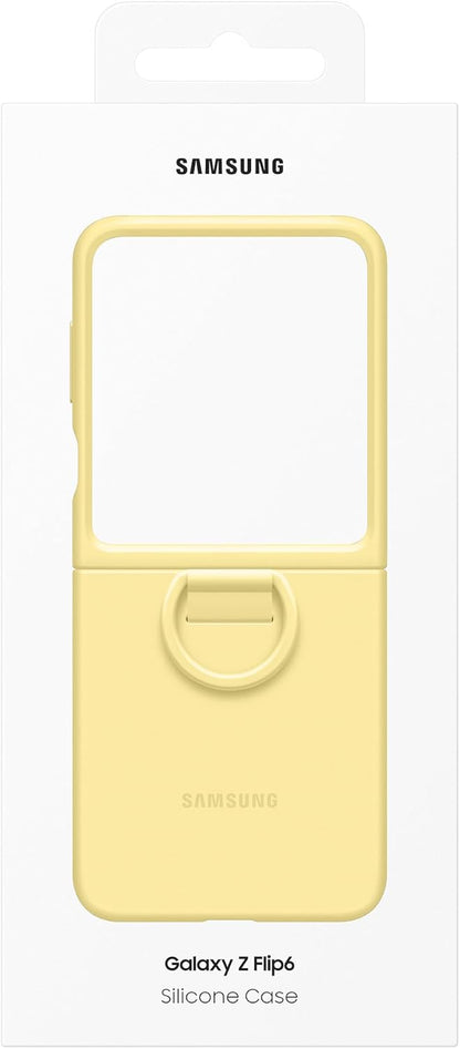 Samsung Galaxy Official Silicone Case with Ring for Galaxy Z Flip6, Yellow