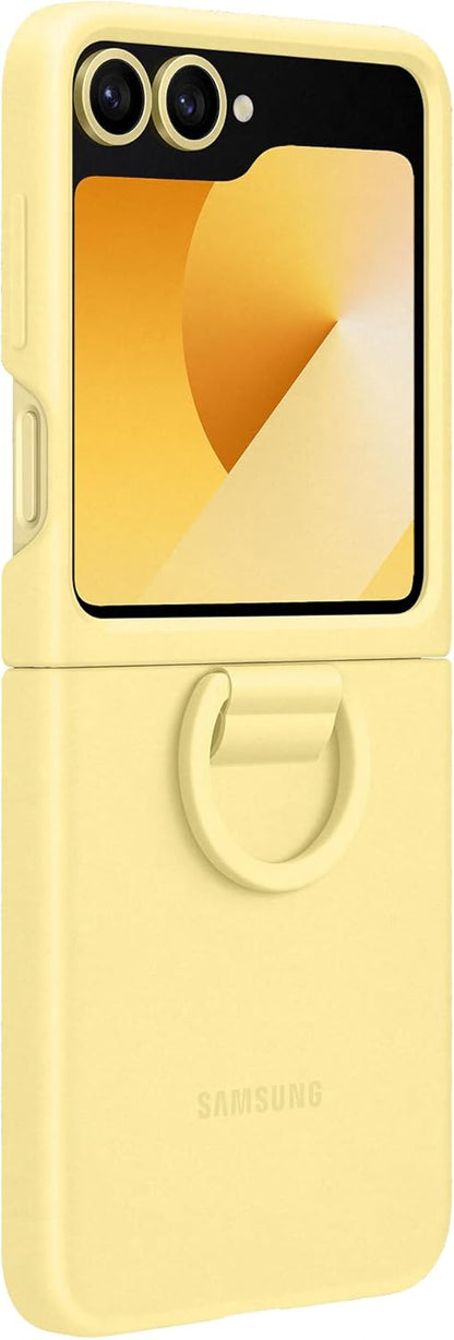 Samsung Galaxy Official Silicone Case with Ring for Galaxy Z Flip6, Yellow