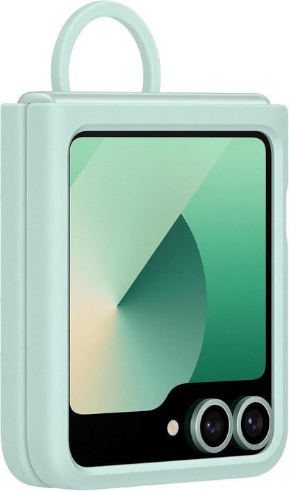 Samsung Galaxy Official Silicone Case with Ring for Galaxy Z Flip6, Mint