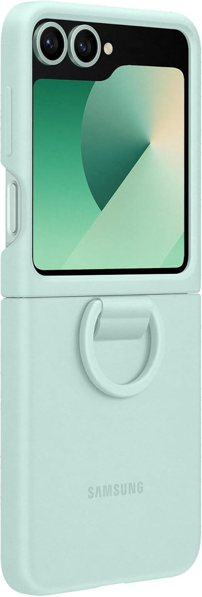 Samsung Galaxy Official Silicone Case with Ring for Galaxy Z Flip6, Mint