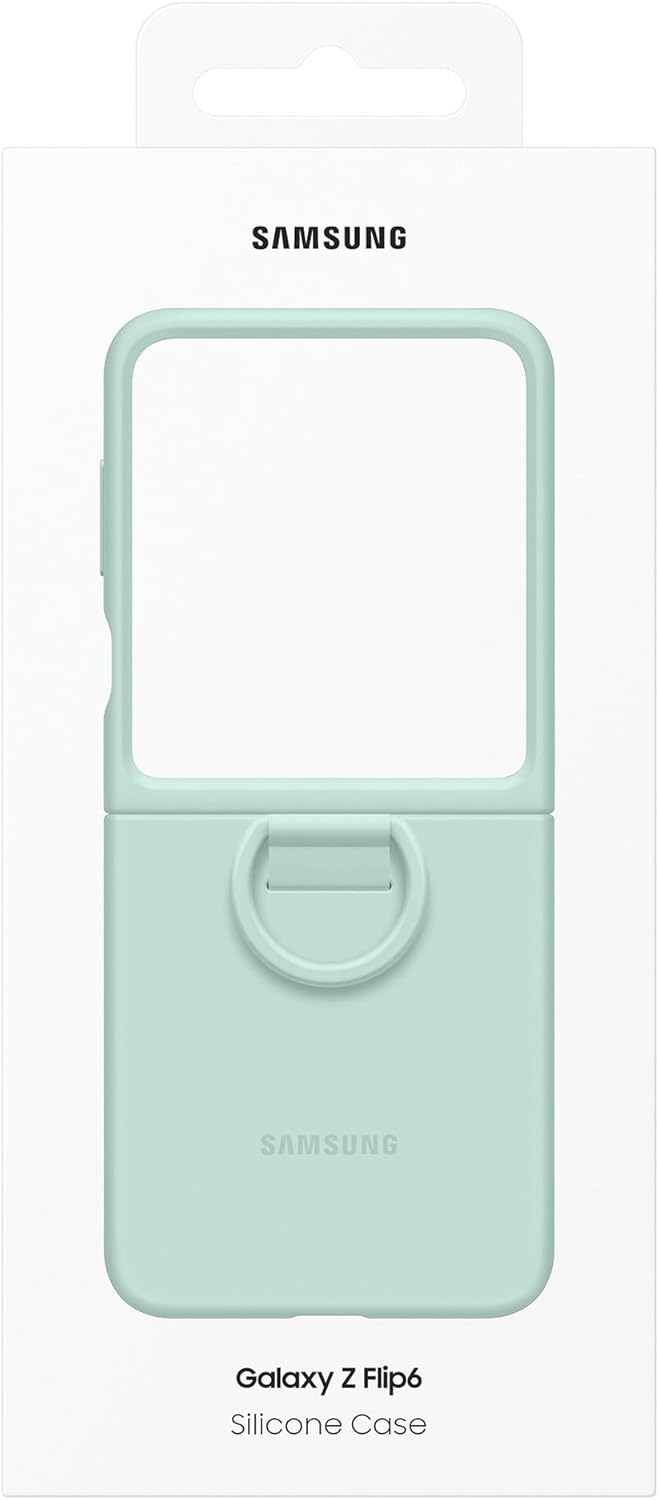 Samsung Galaxy Official Silicone Case with Ring for Galaxy Z Flip6, Mint