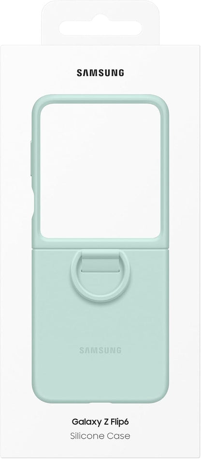 Samsung Galaxy Official Silicone Case with Ring for Galaxy Z Flip6, Mint