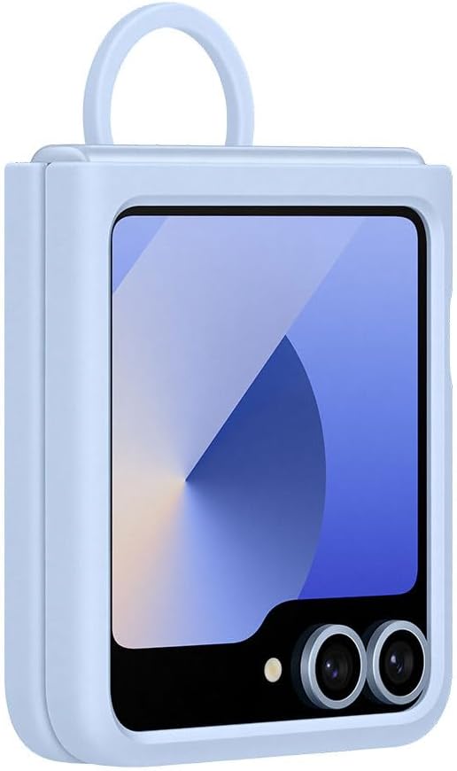 Samsung Galaxy Official Silicone Case with Ring for Galaxy Z Flip6, Blue