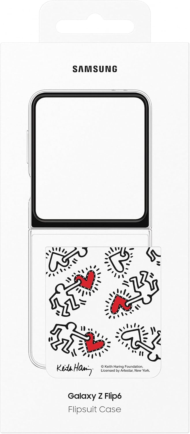 Samsung Galaxy Official Keith Haring Flipsuit Case for Galaxy Z Flip6, White
