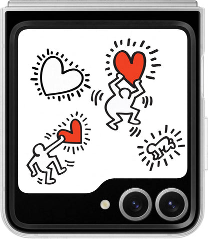 Samsung Galaxy Official Keith Haring Flipsuit Case for Galaxy Z Flip6, White