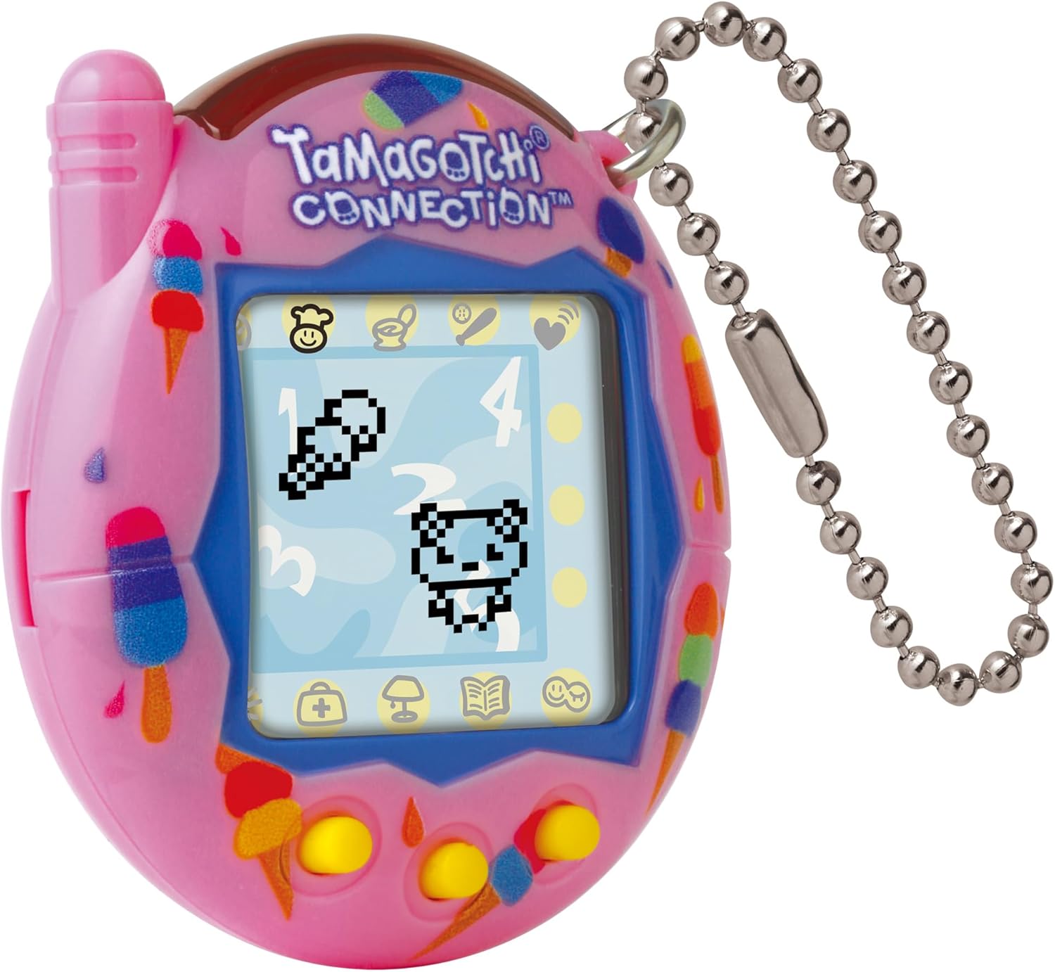 Bandai Tamagotchi Connection Digital Pet Ice Cream Shell | Tamagotchi Virtual Pet Electronic Toy With Infra-Red Connection For Shared Fun | Kids Toys For Girls And Boys Are Great Japanese Gifts