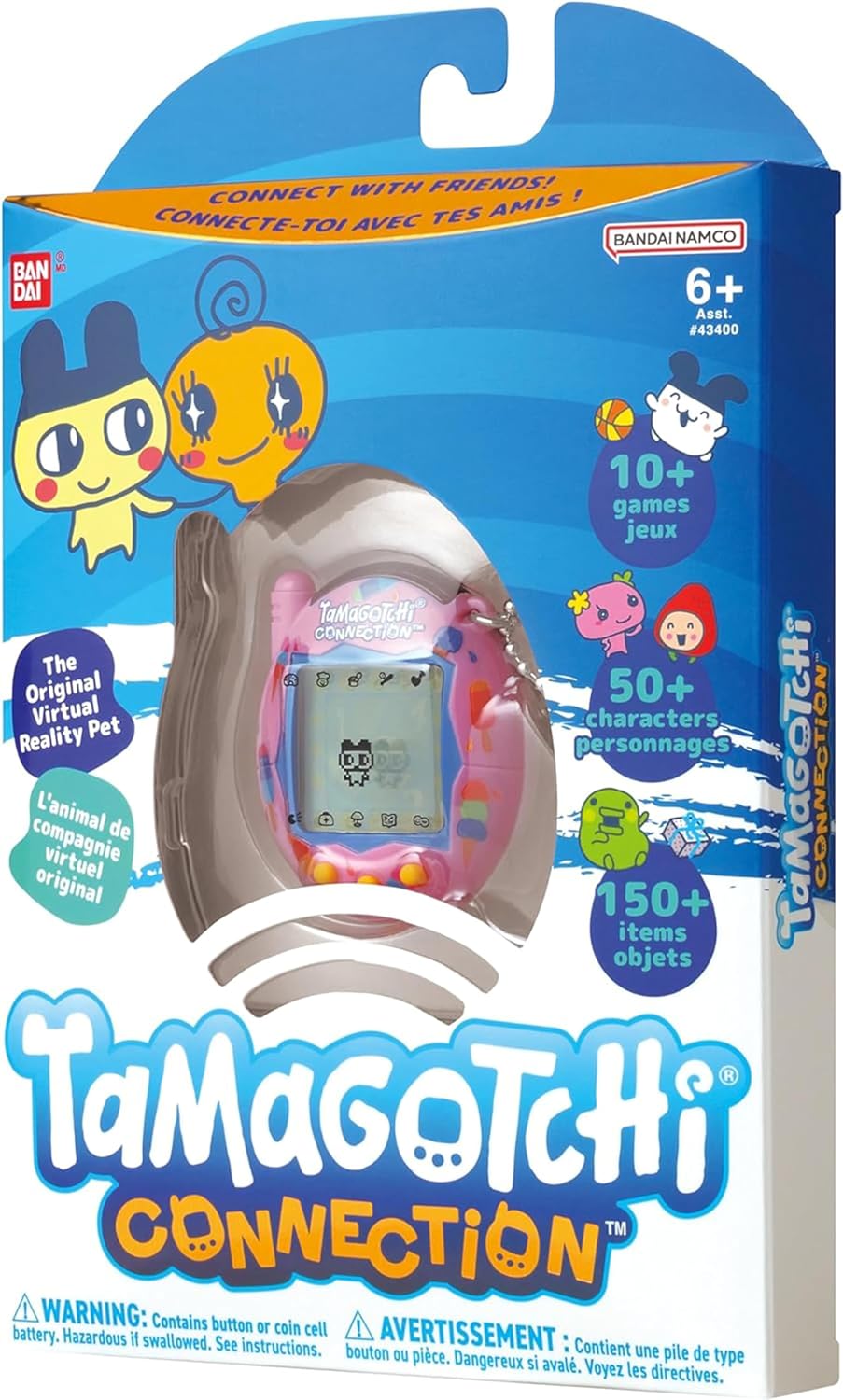 Bandai Tamagotchi Connection Digital Pet Ice Cream Shell | Tamagotchi Virtual Pet Electronic Toy With Infra-Red Connection For Shared Fun | Kids Toys For Girls And Boys Are Great Japanese Gifts