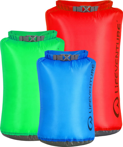 Lifeventure Lifeventure Ultralight Dry Bag Multipack (5L, 10L, 25L)