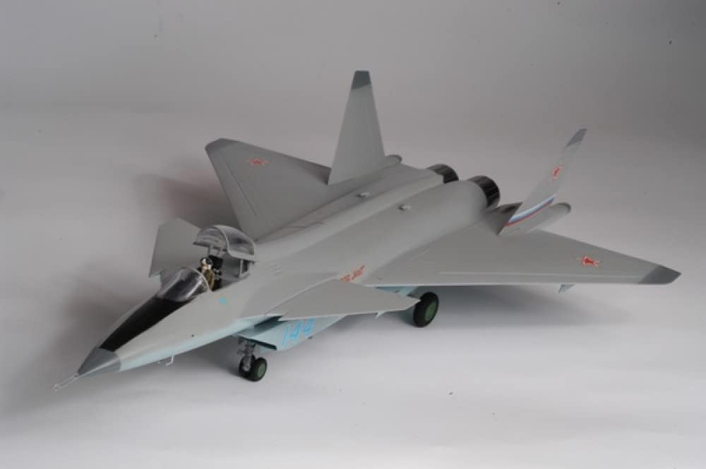 Zvezda 500787252 500787252-1:72 MIG 1.44 Russ. Multirole Fighter WA-Plastikbausatz-Modellbausatz-Zusammenbauen-Bausatz-für Einsteiger-detailliert, grau