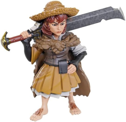WizKids Pathfinder Deep Cuts Female Halfling Magus Low-Level | Unpainted Miniatures | Wave 23 Plastic Female Halfling Magus Low-Level