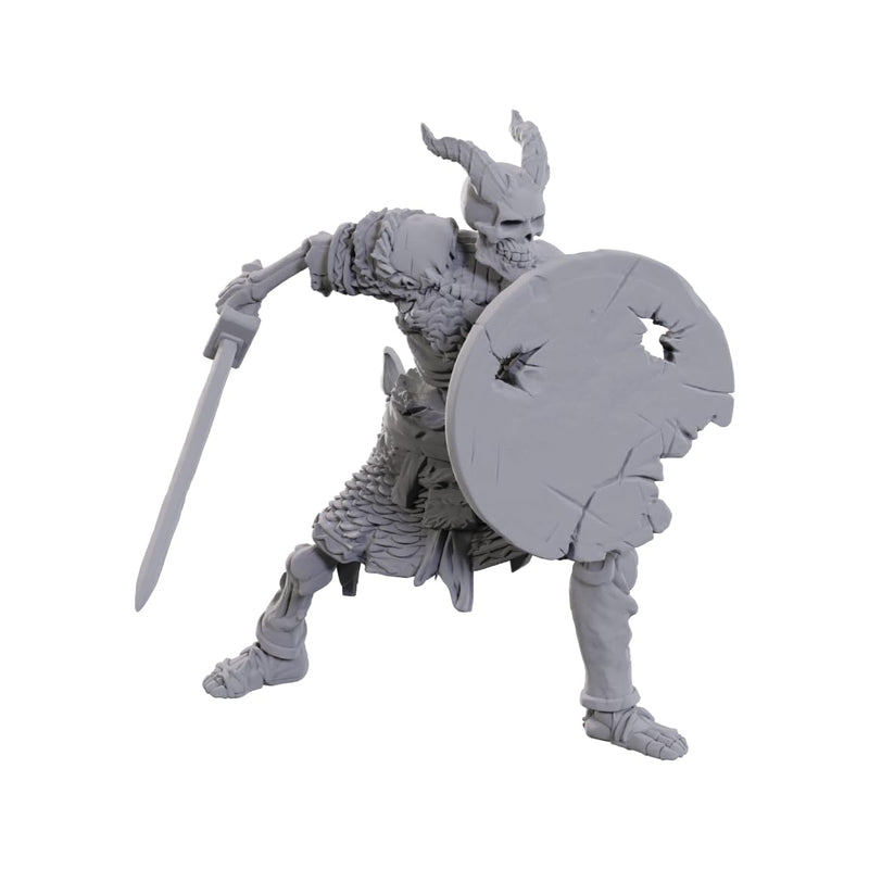 WizKids Dungeons & Dragons Nolzur's Marvelous Miniatures Tiefling Skeleton | Unpainted Miniatures | Wave 23 Plastic Tiefling Skeleton