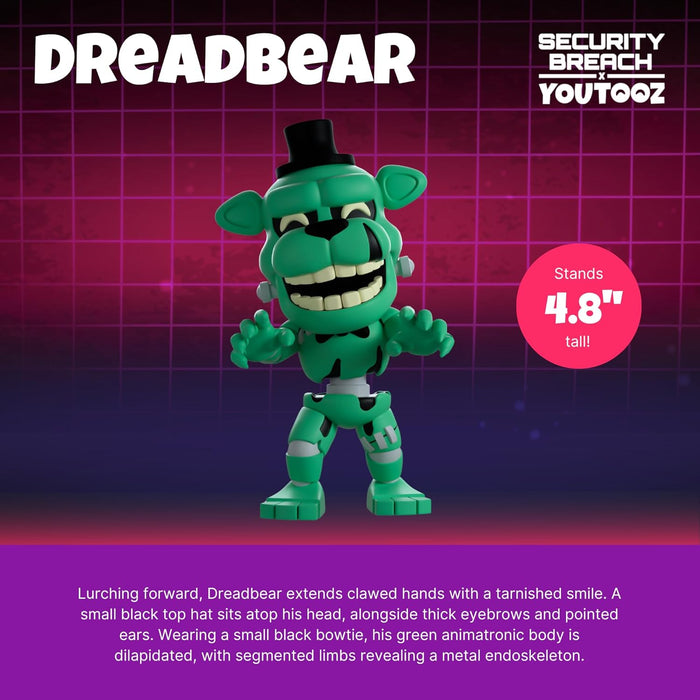 Youtooz FNAF Dreadbear 4.8”, Dread Bear Vinyl Figure, Collectible Dreadbear from Five Nights at Freddy’s by Youtooz FNAF Collection