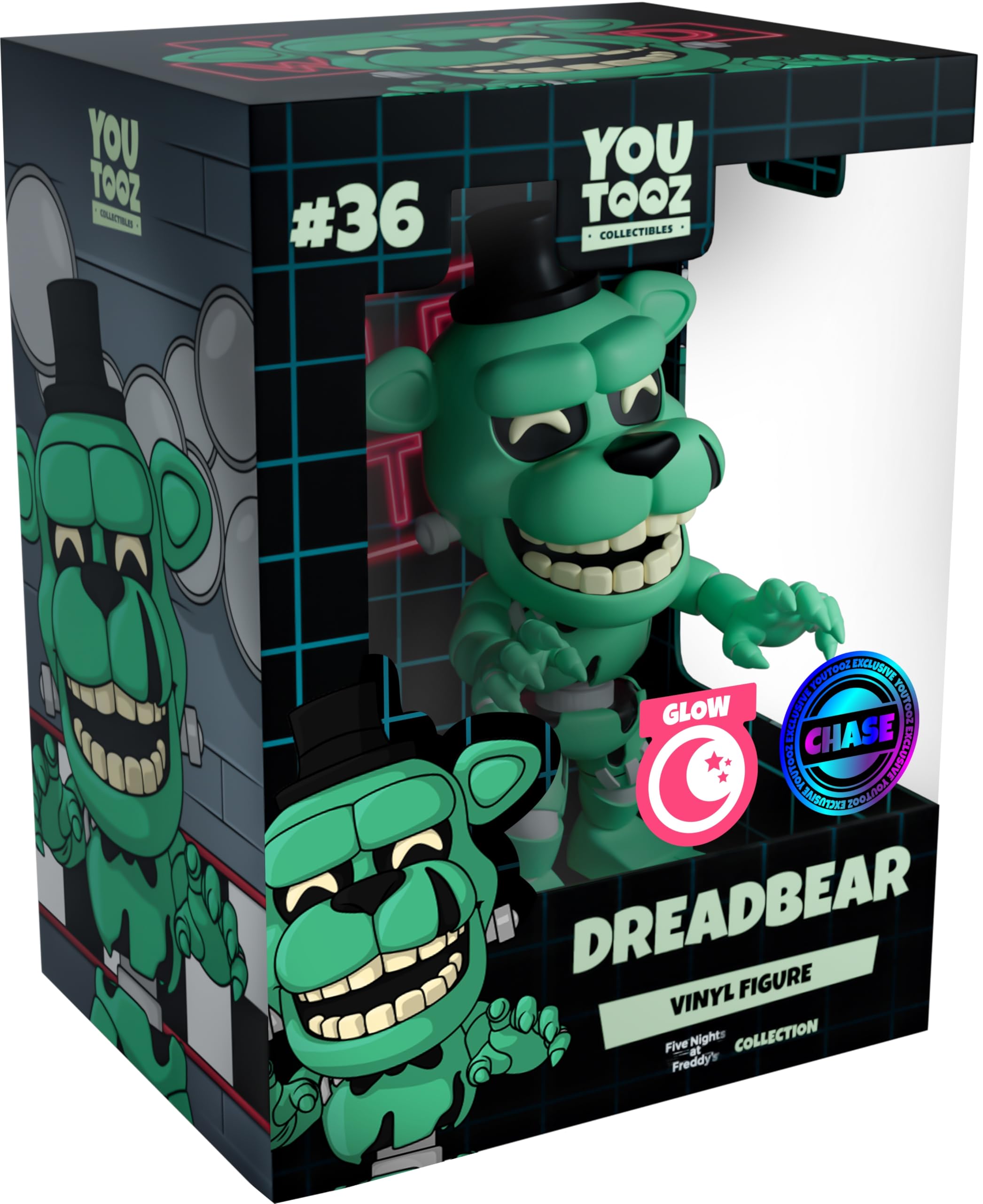 Youtooz FNAF Dreadbear 4.8”, Dread Bear Vinyl Figure, Collectible Dreadbear from Five Nights at Freddy’s by Youtooz FNAF Collection