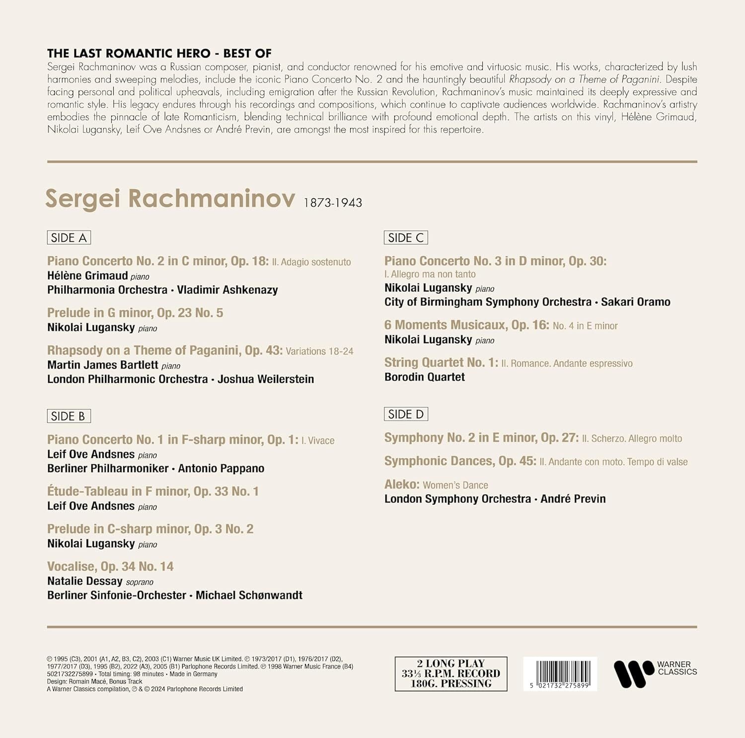 Sergei Rachmaninov: The Last Romantic Hero