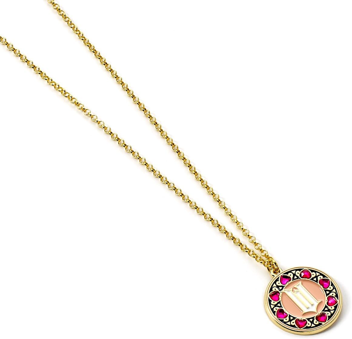 Wicked -  `W` Logo With Crystal Border Necklace