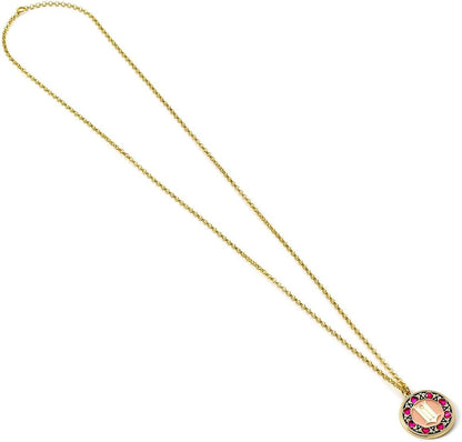 Wicked -  `W` Logo With Crystal Border Necklace