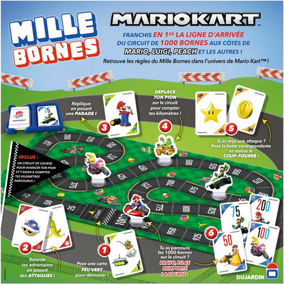 Dujardin — Mille Bornes Mario Kart — Board game — Board game — Reach 1000 terminals first — Family game — 2 players and more — From 7 years old