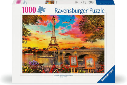Ravensburger Puzzle 12000461 - Paris und die Seine - 1000 Teile Puzzle für Erwachsene und Kinder ab 14 Jahren, Stadt-Puzzle Paris, Earthy Brown