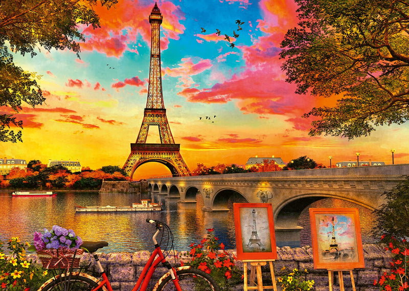 Ravensburger Puzzle 12000461 - Paris und die Seine - 1000 Teile Puzzle für Erwachsene und Kinder ab 14 Jahren, Stadt-Puzzle Paris, Earthy Brown