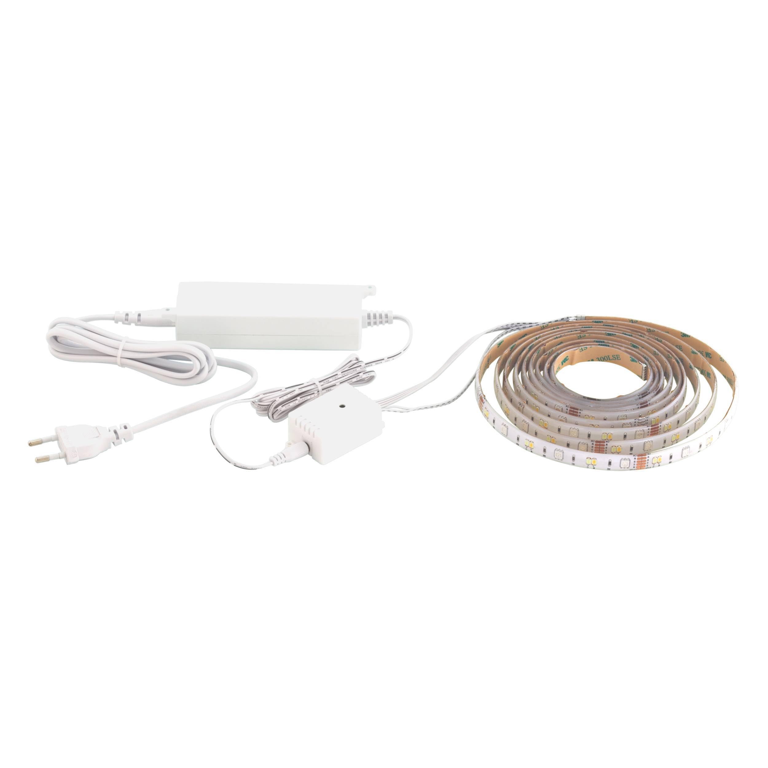 Eglo Connect.z Smart Home LED Strip Light Stripe-Z, 16 ft, ZigBee Lighting, app and Voice Control, White tunable Light (Warm – Cool White), RGB, dimmable, self-Adhesive, shortenable