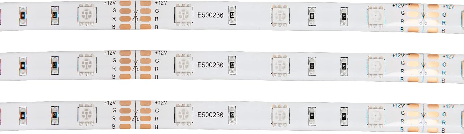 Eglo Connect.z Smart Home LED Strip Light Stripe-Z, 16 ft, ZigBee Lighting, app and Voice Control, White tunable Light (Warm – Cool White), RGB, dimmable, self-Adhesive, shortenable