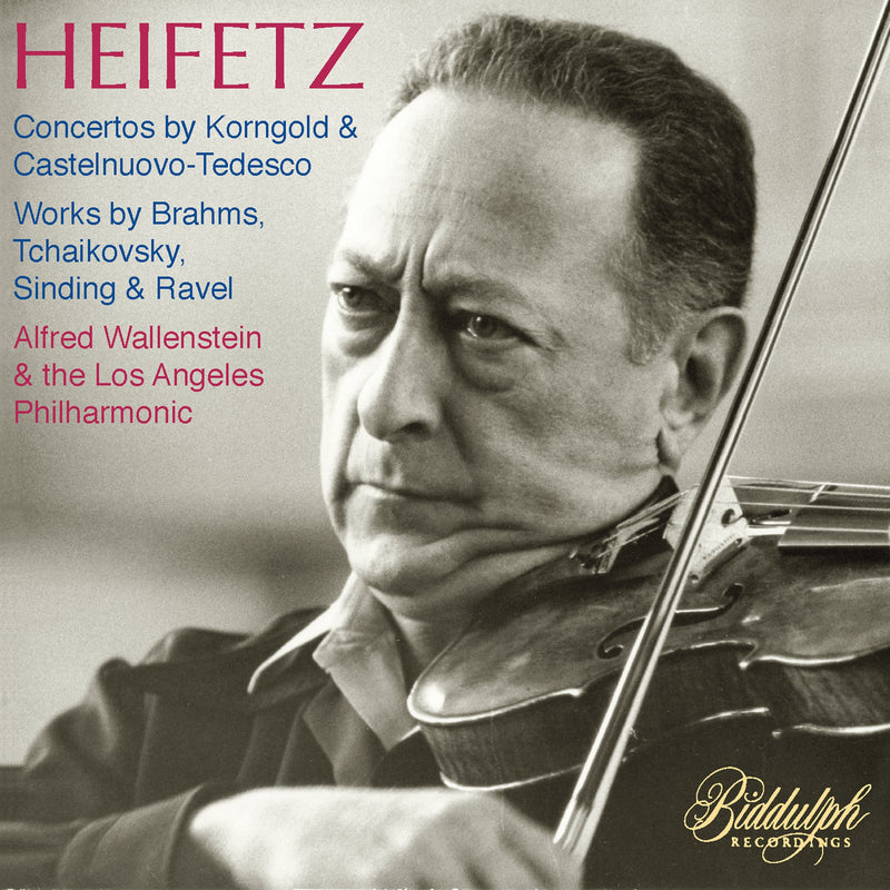 Heifetz: Concertos By Korngold & Castelnuovo-Tedesco: Works By Brahms, Tchaikovsky, Sinding & Ravel