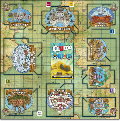 Winning Moves One Piece Cluedo Mystery Board Game perfect for 2–6 players and makes a great gift for anime fans aged 12 and up