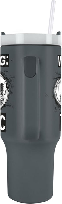Pyramid International Wednesday Addams 40oz/1200ML Tumbler - Double-Wall Vacuum Insulation, Keeps Cold Up to 11 Hours, Hot Up to 7 Hours, Smart Design Features, BPA-Free for Spooky Style You’ll Love