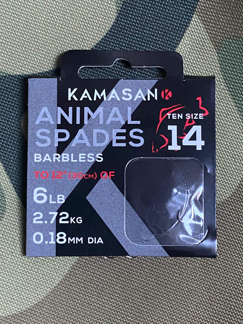Kamasan Kamasan Animal Barbless Heavy HTN sz14 4lb 10x10pack