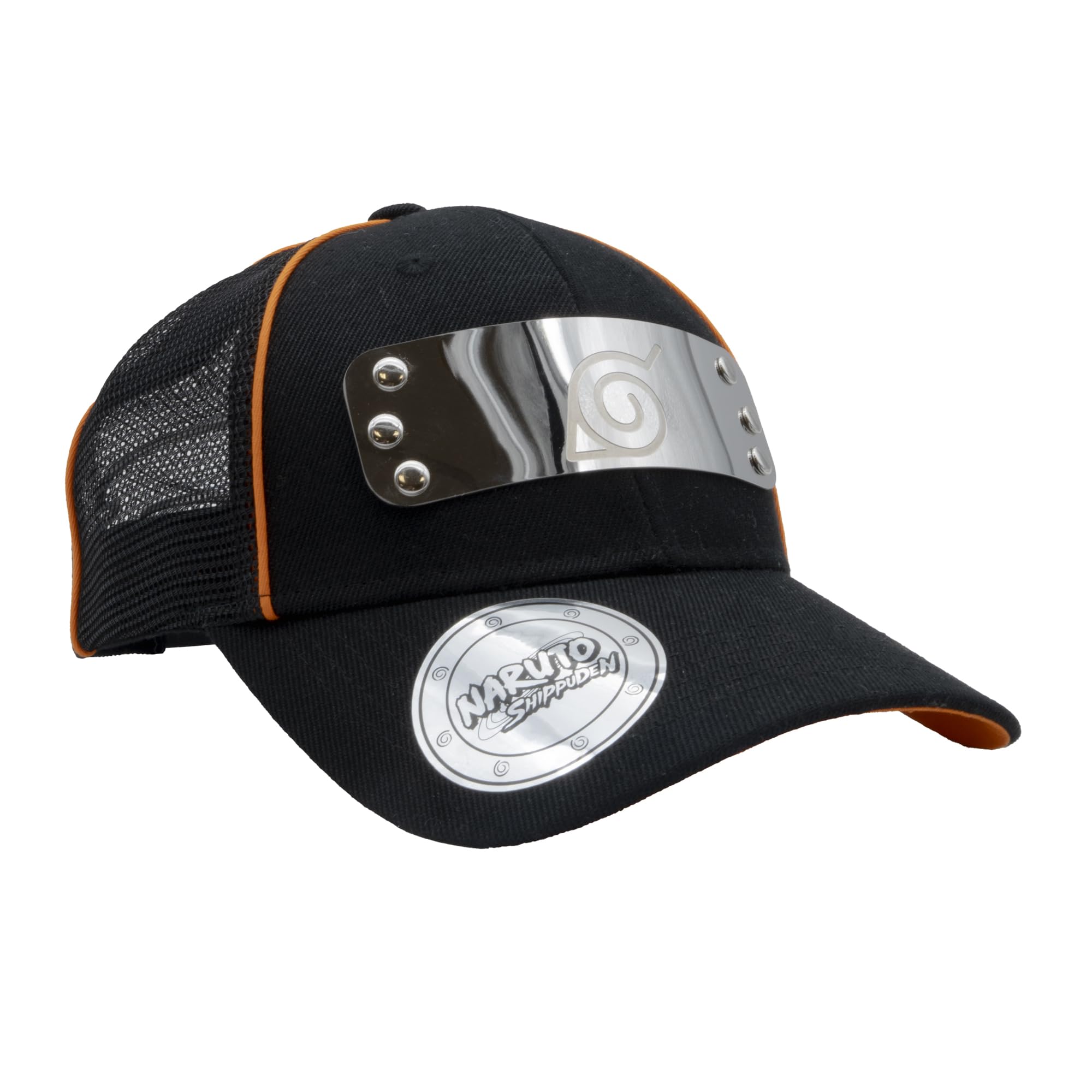 ABYSTYLE GB Eye Naruto Konoha Premium Snapback Cap | Cappello da baseball | Cappello Snapback | Naruto Merchandise | Naruto Gifts Nero, Nero , Taglia unica