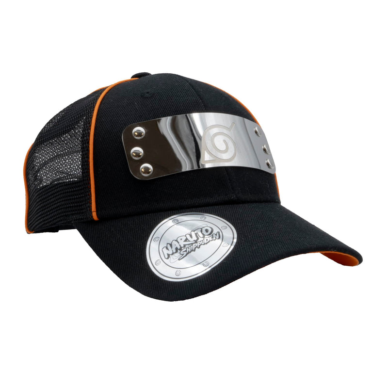 ABYSTYLE GB Eye Naruto Konoha Premium Snapback Cap | Cappello da baseball | Cappello Snapback | Naruto Merchandise | Naruto Gifts Nero, Nero , Taglia unica